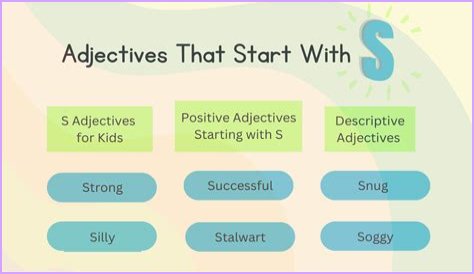 What are adjectives that start with Sh?