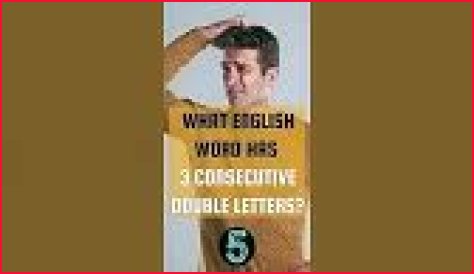 What word has 3 consecutive sets of double letters?